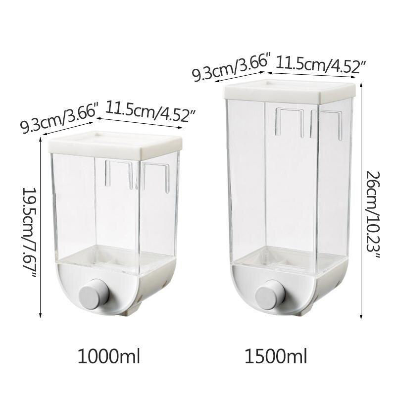 Wall-Mounted Cereal Storage Boxes, cool gadgets, kitchen hacks, kitchen haxxs, kitchen products, cereal box, food box, grain box, food storage