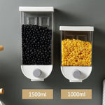 Wall-Mounted Cereal Storage Boxes, cool gadgets, kitchen hacks, kitchen haxxs, kitchen products, cereal box, food box, grain box, food storage