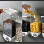 Wall-Mounted Cereal Storage Boxes, cool gadgets, kitchen hacks, kitchen haxxs, kitchen products, cereal box, food box, grain box, food storage